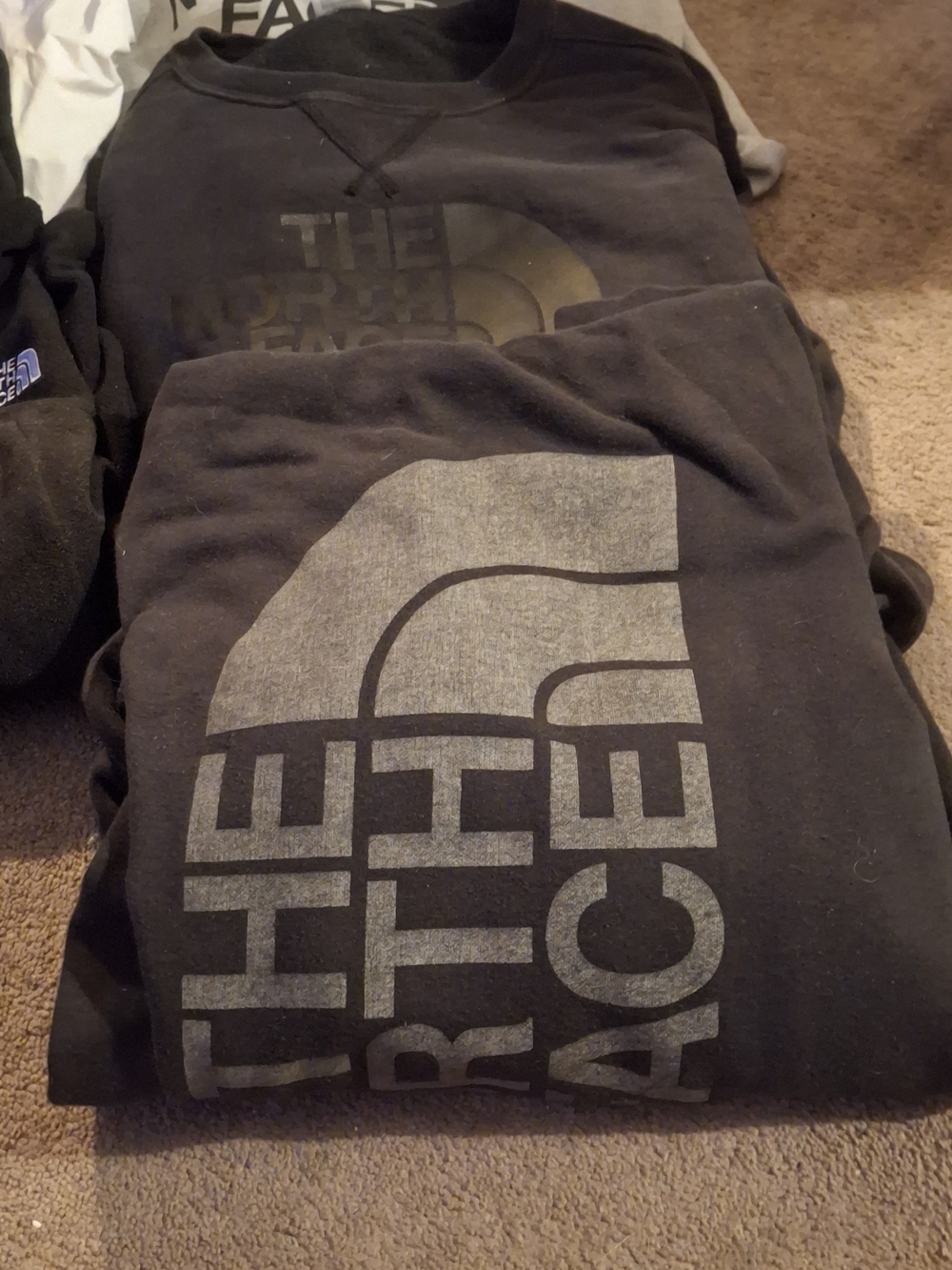 The North Face Men’s Black Logo Sweatshirt Bundle